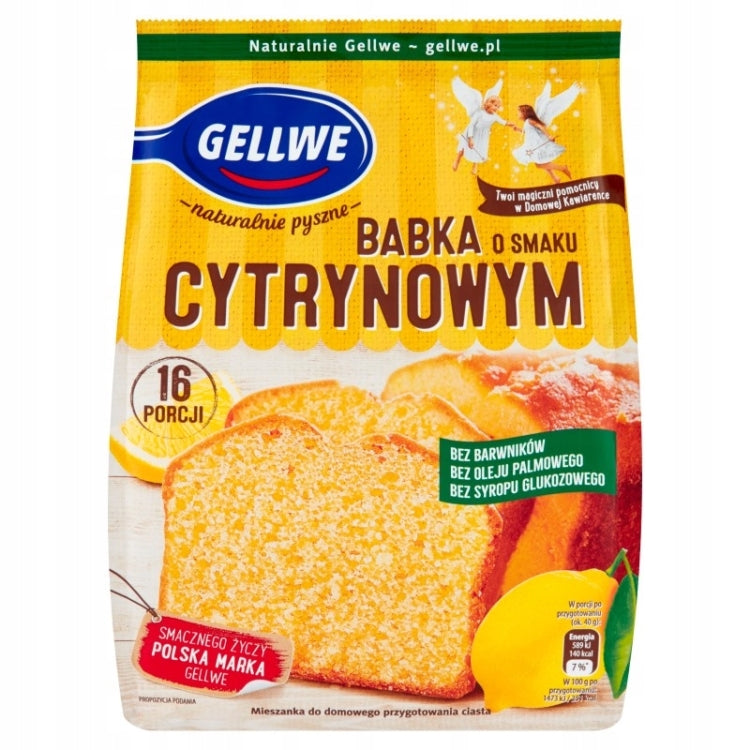 Gellwe Babka o smaku cytrynowym mieszanka 375 g